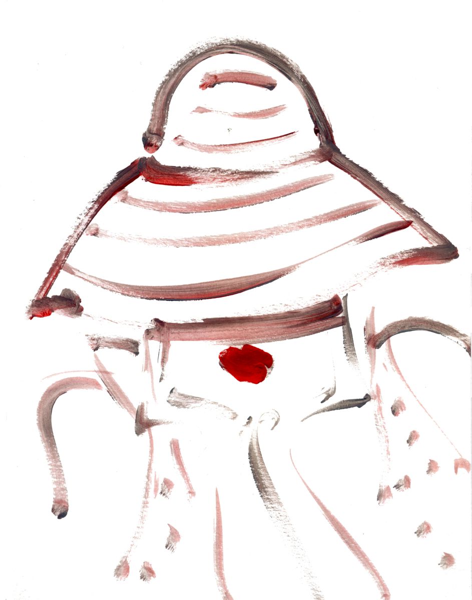 Fille au chapeau.