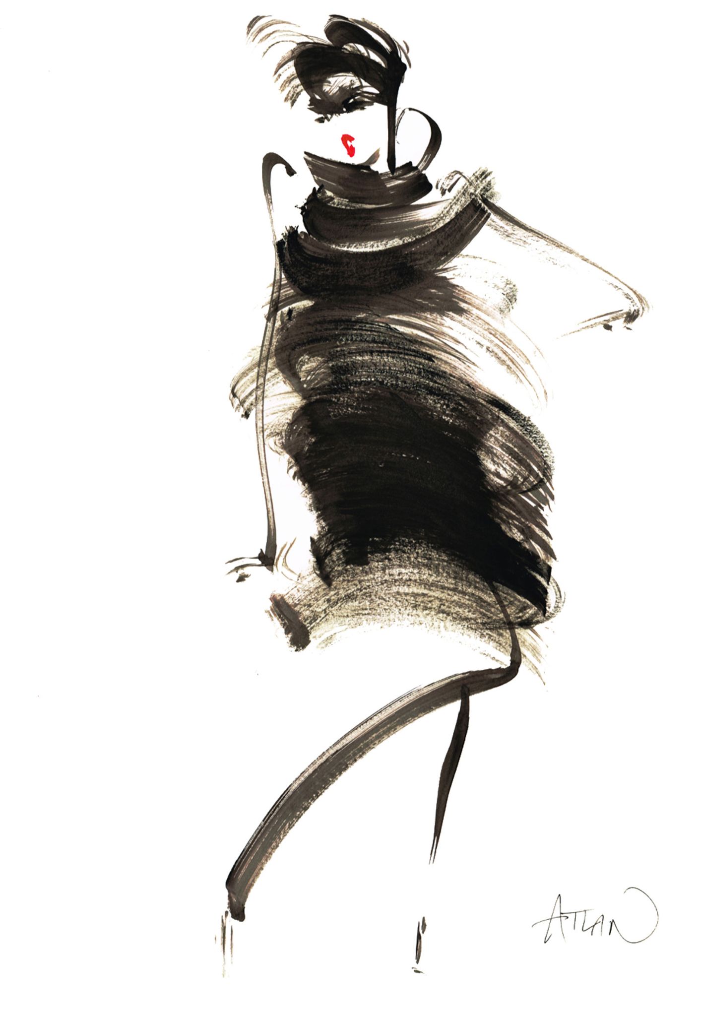 Onestep. Acrylique sur papier 40x60cm.