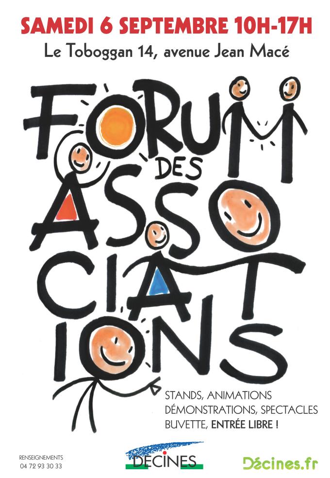 Affiche Forum des associations Décines.