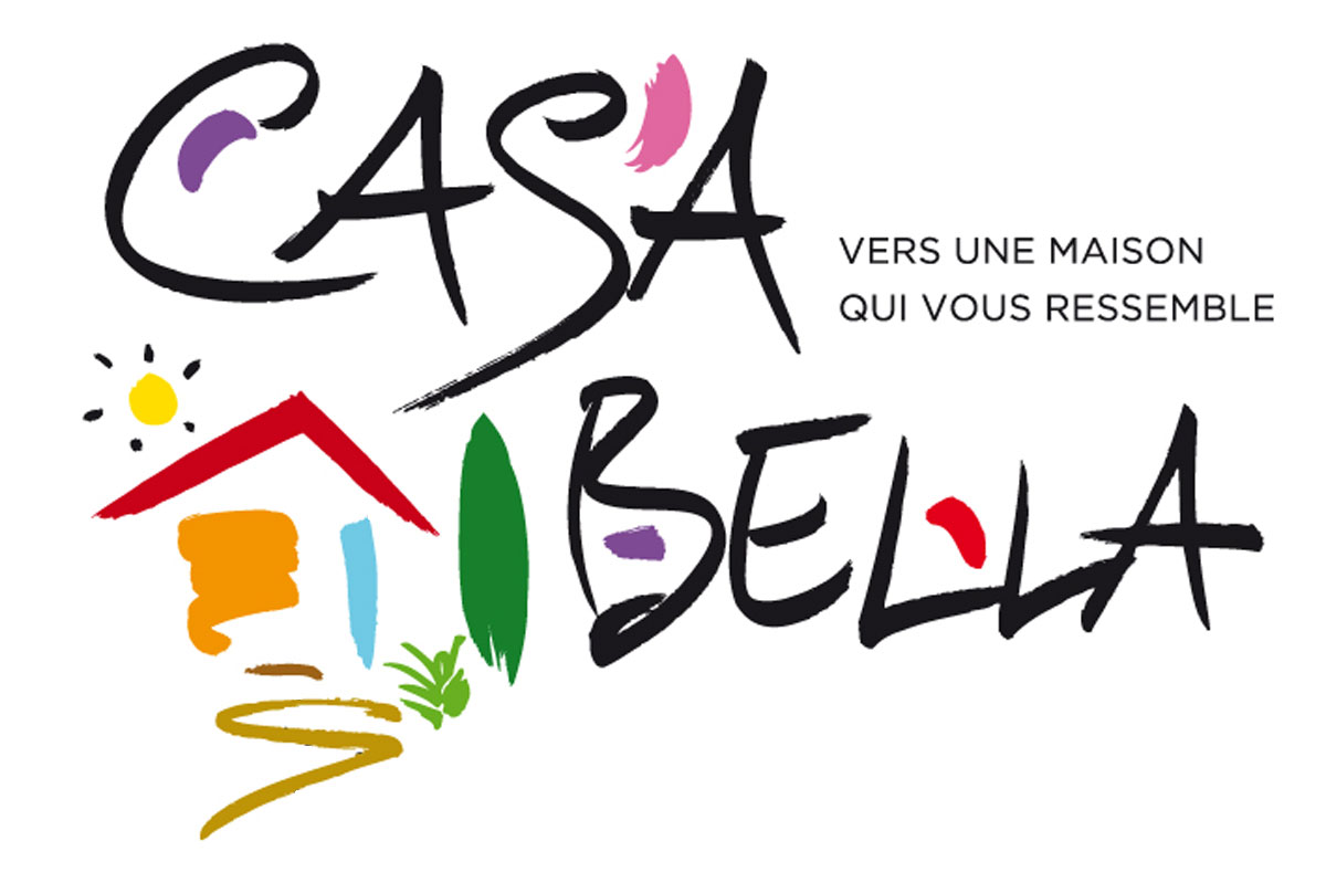 Logo CASA BELLA. Entreprise travaux/déco maison et jardin.