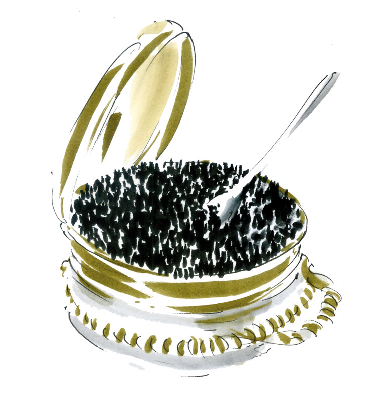 Caviar. Hôtel La Réserve, Paris.