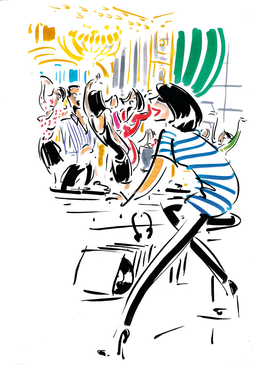 Illustration communication soirée Hôtel Crillon Paris.