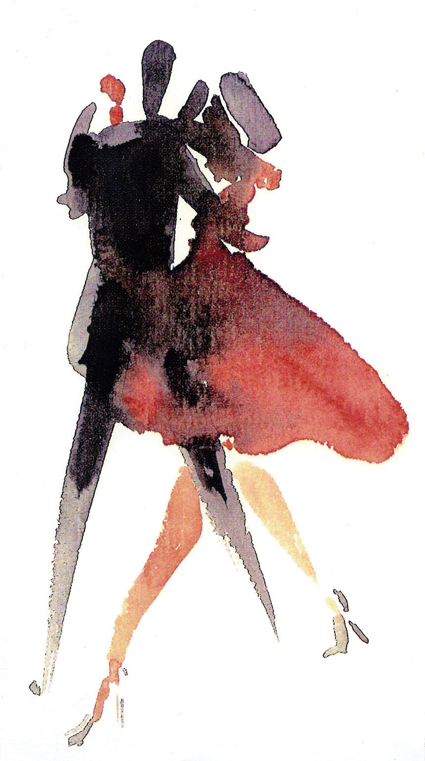 Danseurs. Invitation soirée de gala.