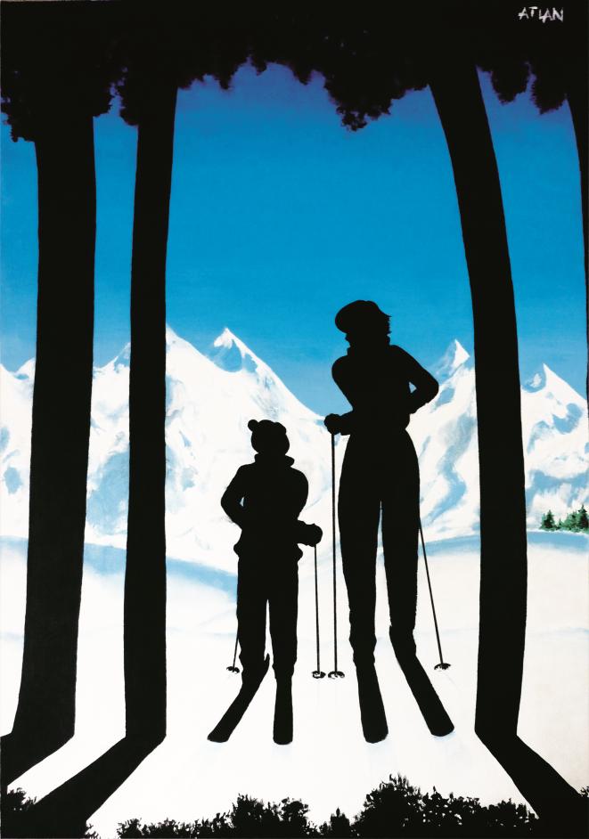 En montagne. Acrylique sur toile. 120x90cm.