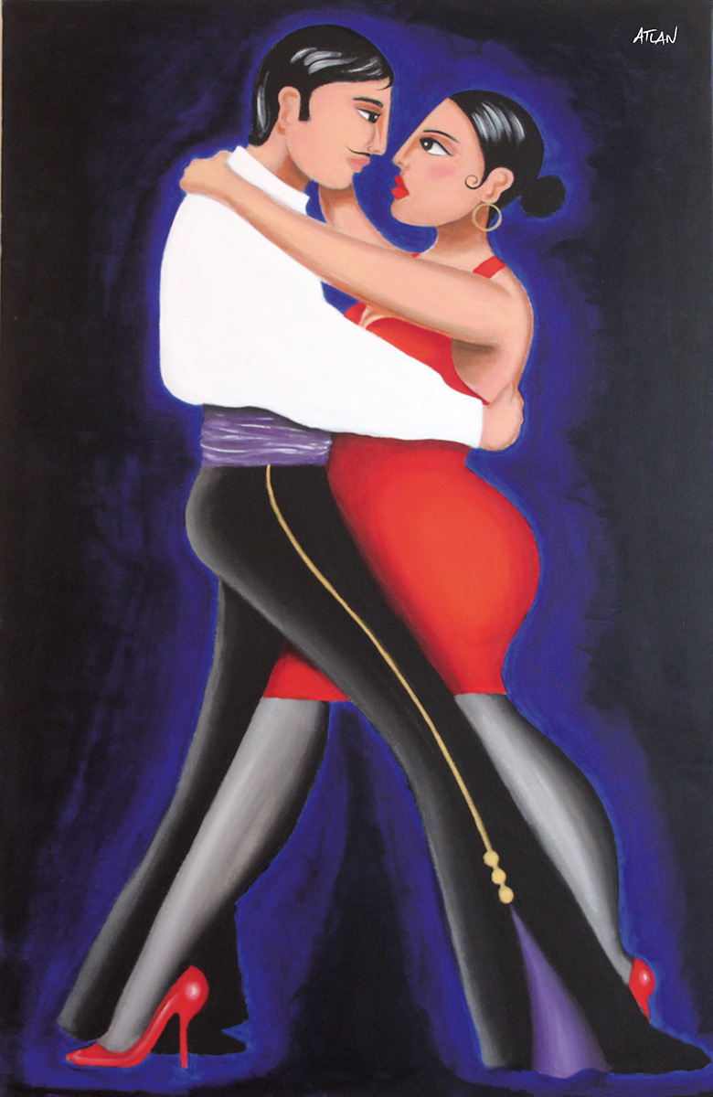 Tango 2. Acrylique sur toile 130x90cm.